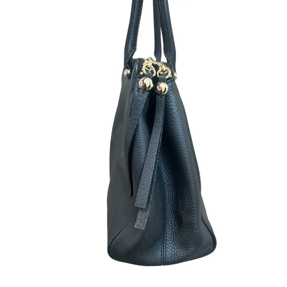 Kate Spade Black Kensington Charles Street Leather Shoulder Bag NWOT